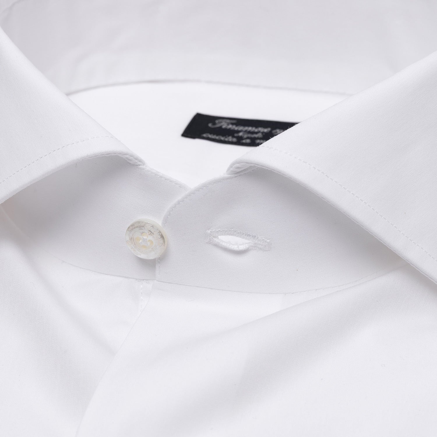 White Shirt "Poplin Alumo" made of pure Cotton - Collo Eduardo